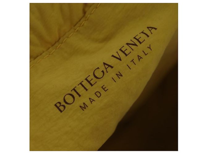 Bottega Veneta Shell Leather Large Amarelo - vista 6