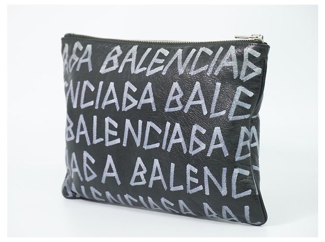 Balenciaga Graffiti Leather Nero - vista 2