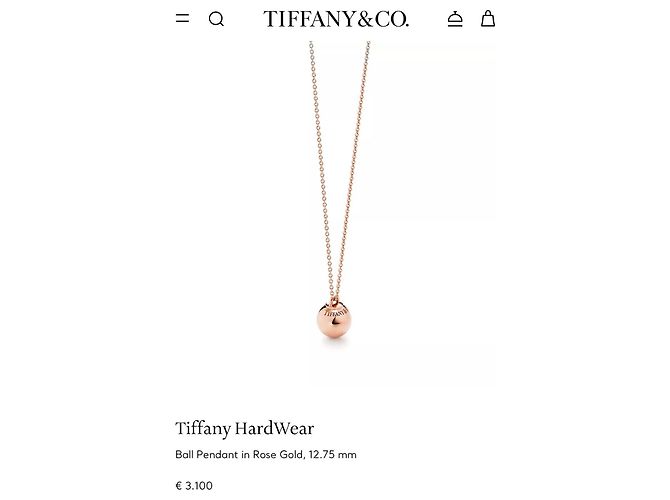 Collana Tiffany & Co. HardWear con Pendente a Sfera Oro Rosa D'oro - vista 6