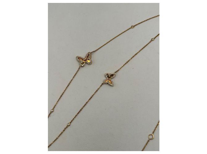 Collar Messika Butterfly en oro amarillo, diamantes y mariposas - vista 10