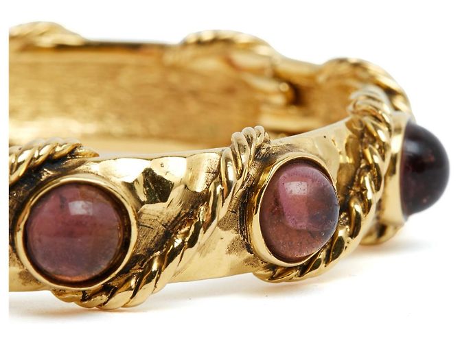 Chanel Set Bracciali Vintage Gripoix e Logo CC D'oro - vista 5