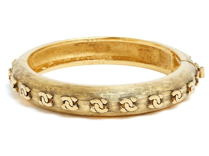 Chanel Set Bracciali Vintage Gripoix e Logo CC D'oro - vista 6