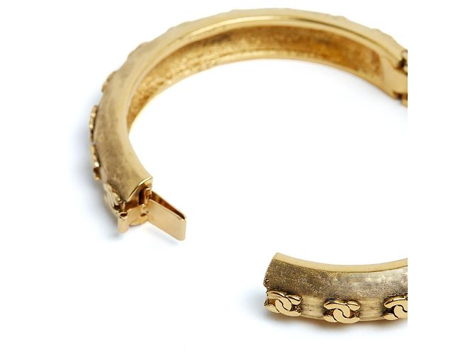 Chanel Set Bracciali Vintage Gripoix e Logo CC D'oro - vista 9