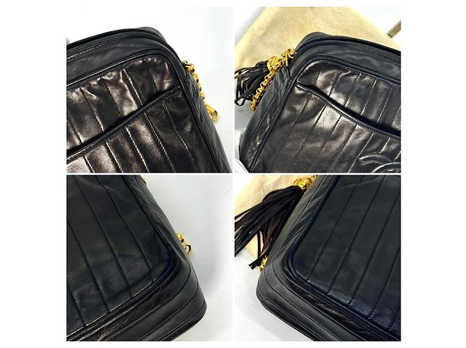Chanel Mademoiselle Camera Quilted Lambskin Large Schwarz - Ansicht 4