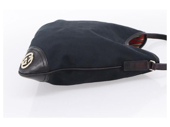 Gucci New Britt Hobo GG Canvas Medium Nero - vista 4