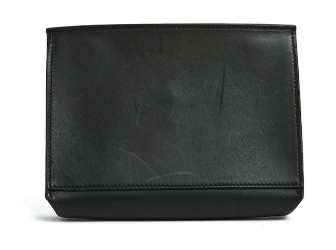 Céline Phoebe Philo Clutch de Cuero Liso Negro - vista 3