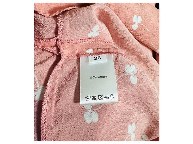 Rouje Paris Blusa Peplum Viscosa Estampado Floral Rosa - vista 6