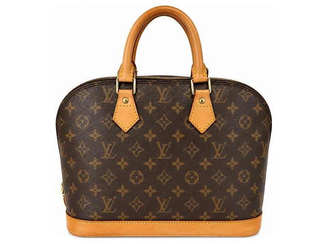 Louis Vuitton Alma Monogram Canvas MM Castaño - vista 2