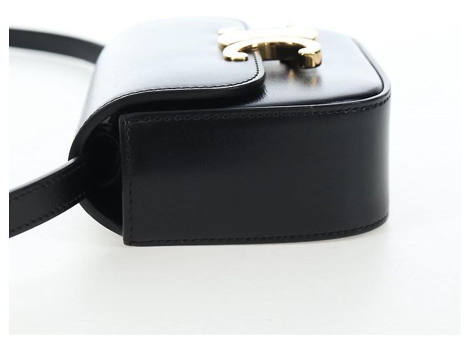 Céline Celine Triomphe Smooth Calfskin Nano Nero - vista 3