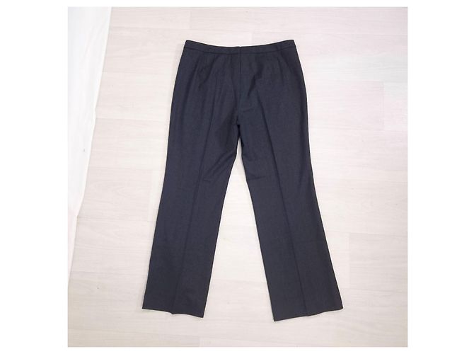 Escada Curvy Grey Wool Trousers - view 2