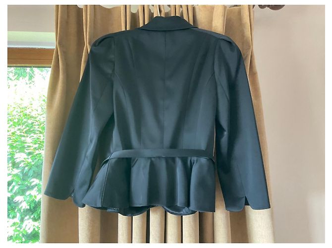 Coast Black Belted Peplum Blazer - view 2
