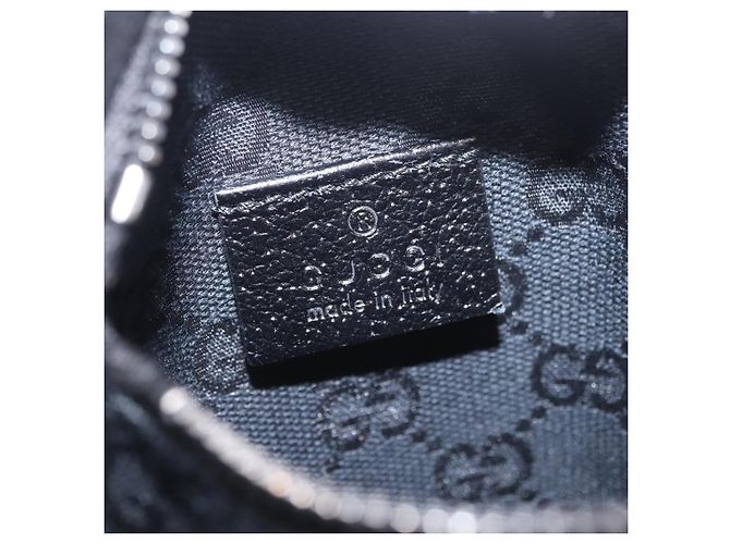 Cinturón Gucci Vintage Double Web de lona Negro - vista 6