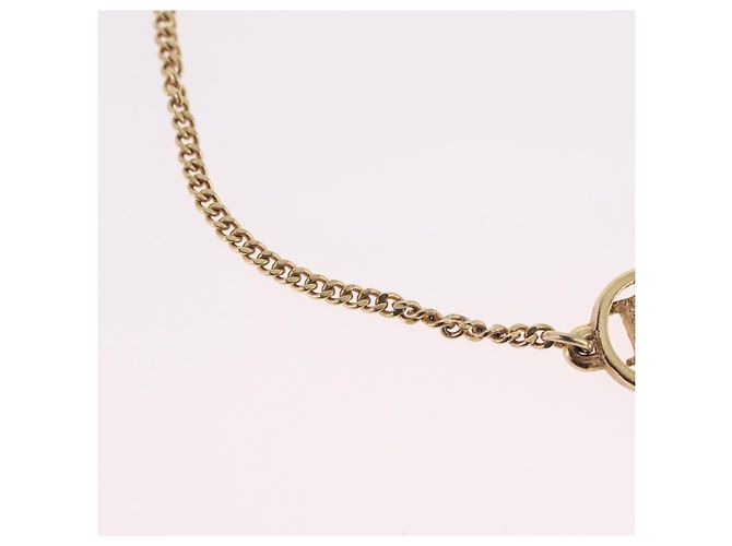 Christian Dior Vintage logo Metal Doré - vue 7
