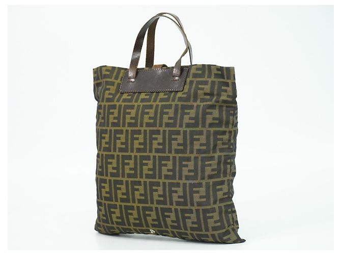 Fendi Convertible Zucca Canvas Castaño - vista 2