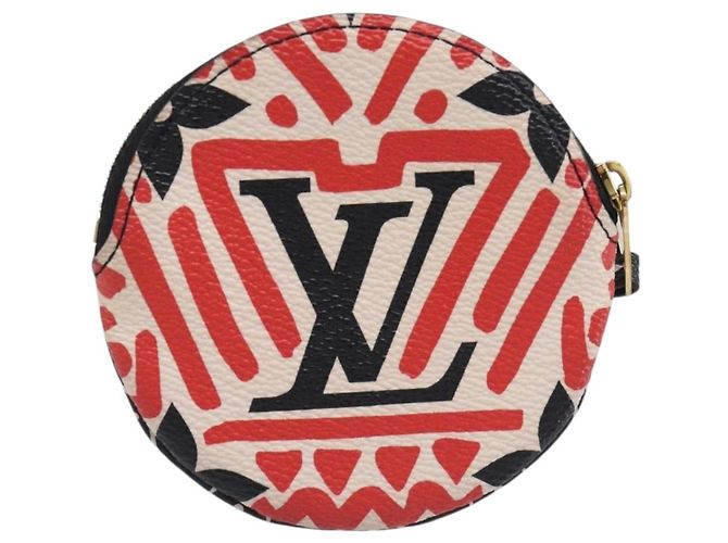 Portamonete rotondo Louis Vuitton Edizione Limitata Crafty Monogram Giant Rosso - vista 2