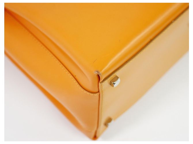 Salvatore Ferragamo Double Gancini Side Buckle Leather Medium Orange - Ansicht 7