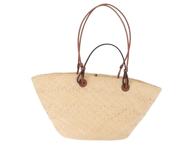 Loewe Anagram Basket Raffia Small Beige - view 2