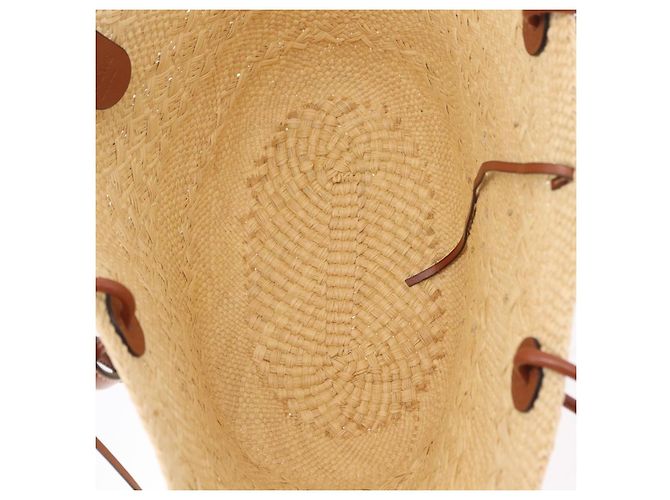 Loewe Anagram Basket Raffia Small Beige - view 5