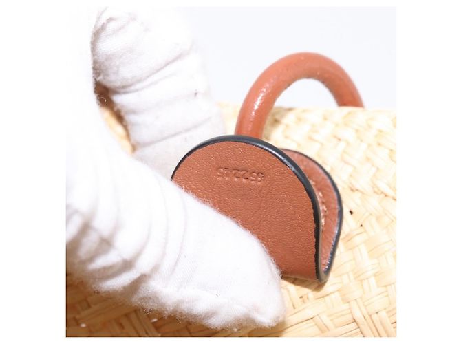 Loewe Anagram Basket Raffia Small Beige - view 7