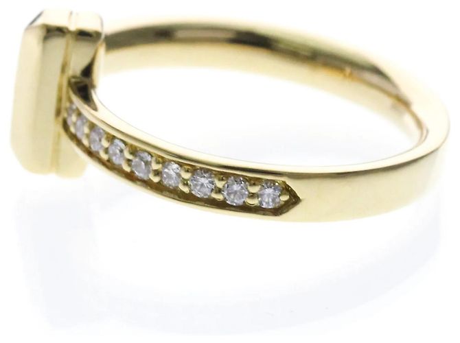 Tiffany & Co. T1 Ring 18K Gelbgold mit Diamanten Narrow Golden - Ansicht 3