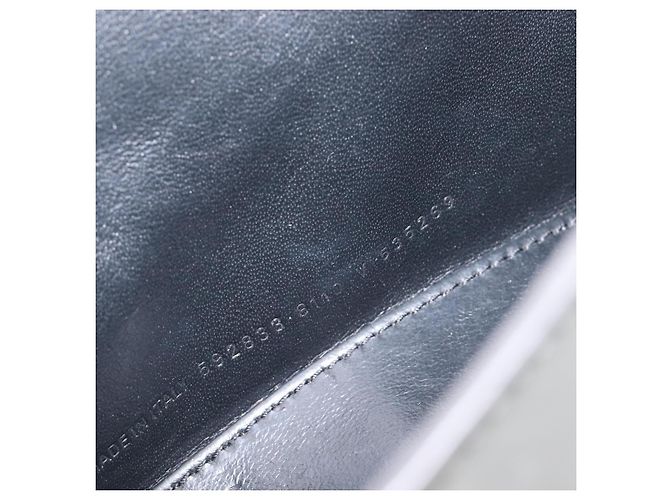 Balenciaga Hourglass Top Handle Leather Small Silber - Ansicht 7