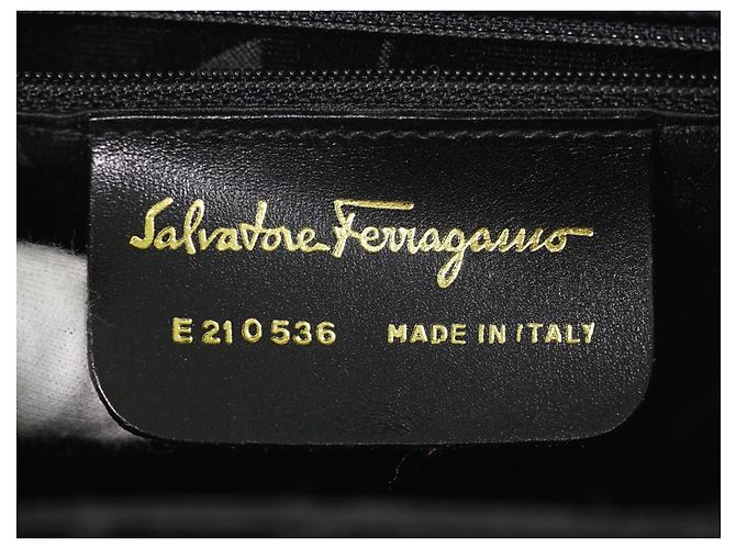 Salvatore Ferragamo Convertible Top Handle Leather Nero - vista 5
