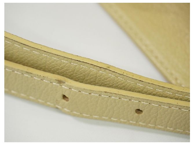 Autre Marque Saint Laurent Uptown Leather Mini Bege - vista 7