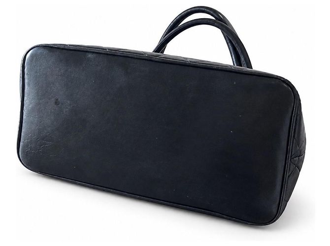 Chanel Shopping Bag aus gestepptem Leder Schwarz - Ansicht 6