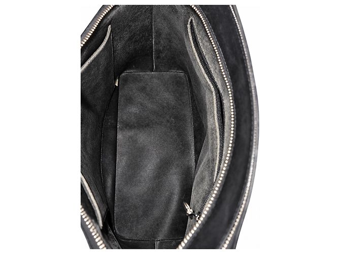 Chanel Shopping Bag aus gestepptem Leder Schwarz - Ansicht 9