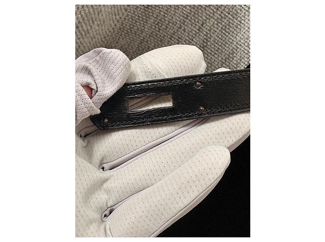 Hermès Kelly 28 Sellier Handtasche in Schwarz - Ansicht 19