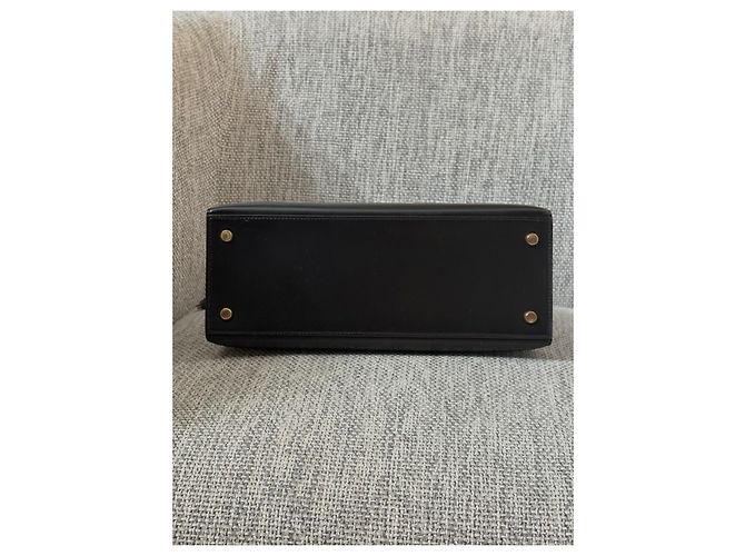 Hermès Kelly 28 Sellier Handtasche in Schwarz - Ansicht 5
