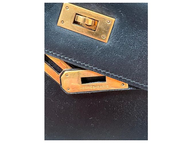 Hermès Kelly 28 Sellier Handtasche in Schwarz - Ansicht 9