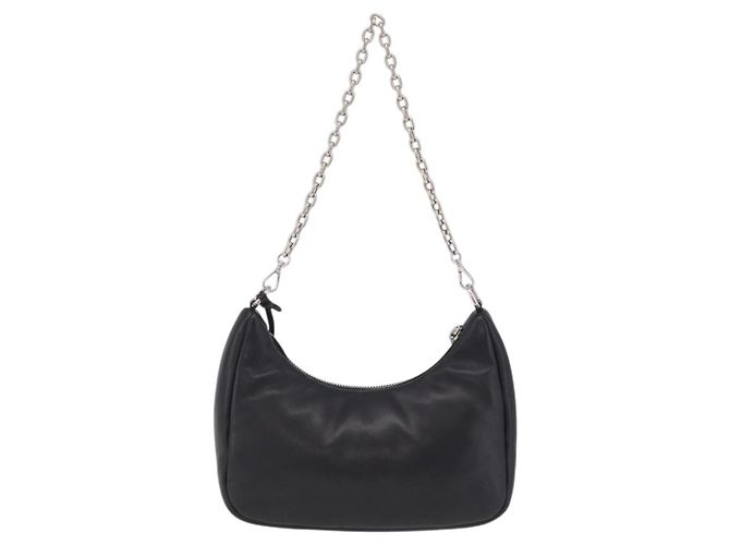Prada Re-Edition 2005 Nappa Leather Small Preto - vista 2