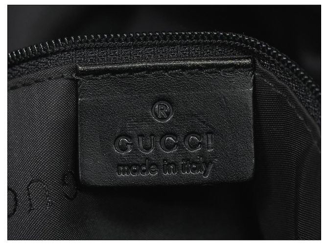 Gucci Vintage Bamboo Hobo Nylon Medium Schwarz - Ansicht 5