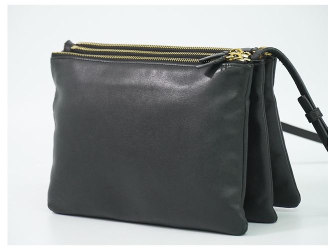 Céline Celine Trio Leather Small Preto - vista 2