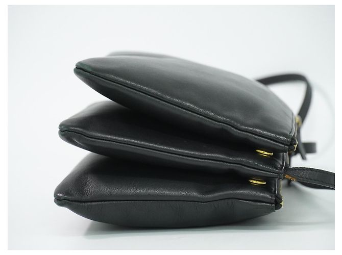 Céline Celine Trio Leather Small Preto - vista 3