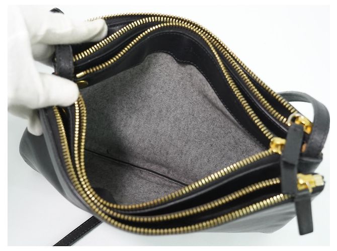Céline Celine Trio Leather Small Preto - vista 4