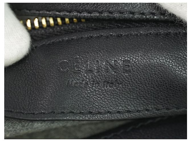 Céline Celine Trio Leather Small Preto - vista 5