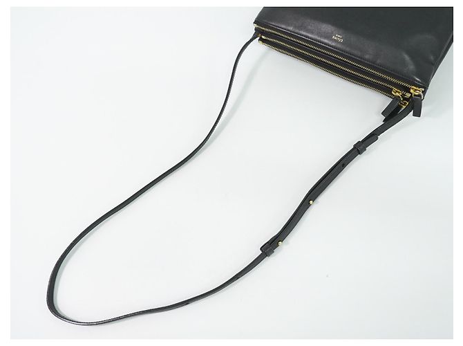 Céline Celine Trio Leather Small Preto - vista 7