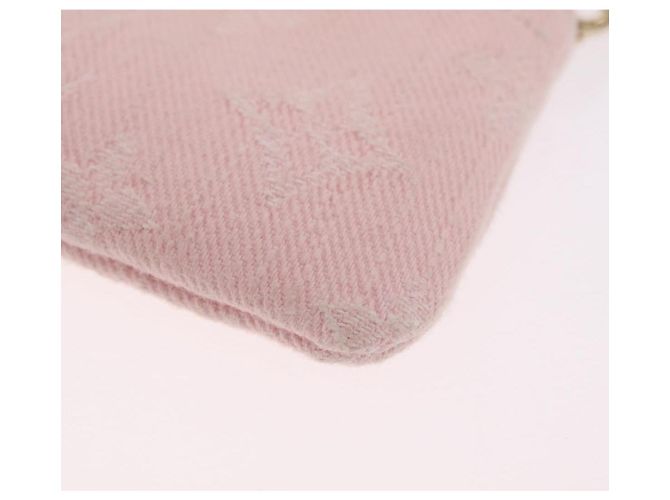 LOUIS VUITTON Monogram Denim Pochette Cles Portamonete Rosa M13208 Auth ka6496M Monogramma - vista 17