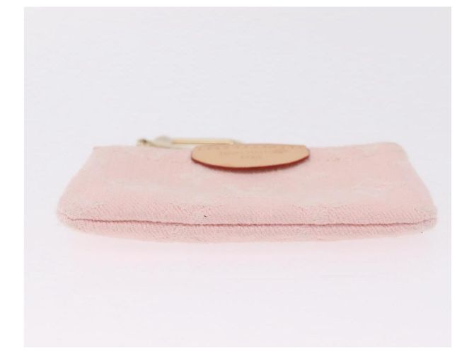 LOUIS VUITTON Monogram Denim Pochette Cles Portamonete Rosa M13208 Auth ka6496M Monogramma - vista 5
