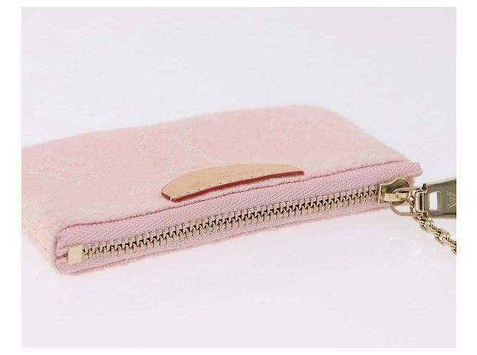 LOUIS VUITTON Monogram Denim Pochette Cles Portamonete Rosa M13208 Auth ka6496M Monogramma - vista 6