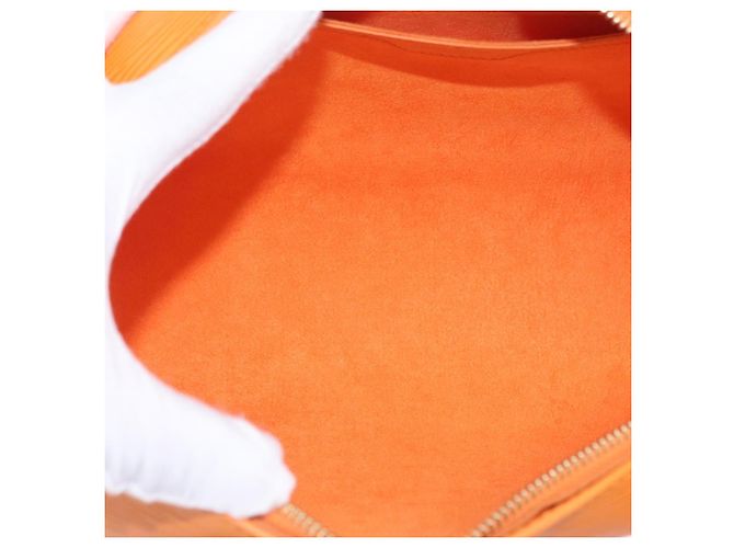 Borsa a mano LOUIS VUITTON Epi Soufflot Orange Mandarin M5222H LV Auth 167753SAM Arancione Grigio - vista 10