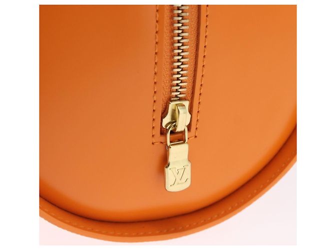 Borsa a mano LOUIS VUITTON Epi Soufflot Orange Mandarin M5222H LV Auth 167753SAM Arancione Grigio - vista 17