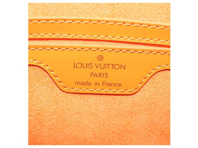 Borsa a mano LOUIS VUITTON Epi Soufflot Orange Mandarin M5222H LV Auth 167753SAM Arancione Grigio - vista 18