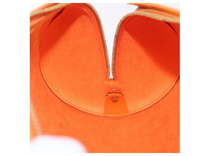 Borsa a mano LOUIS VUITTON Epi Soufflot Orange Mandarin M5222H LV Auth 167753SAM Arancione Grigio - vista 20