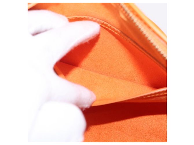 Borsa a mano LOUIS VUITTON Epi Soufflot Orange Mandarin M5222H LV Auth 167753SAM Arancione Grigio - vista 21