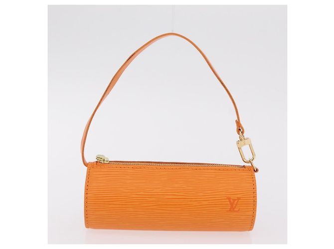Borsa a mano LOUIS VUITTON Epi Soufflot Orange Mandarin M5222H LV Auth 167753SAM Arancione Grigio - vista 22