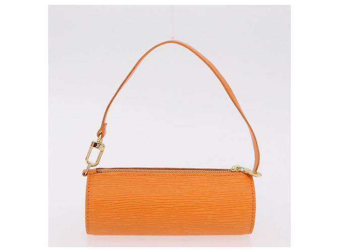 Borsa a mano LOUIS VUITTON Epi Soufflot Orange Mandarin M5222H LV Auth 167753SAM Arancione Grigio - vista 23