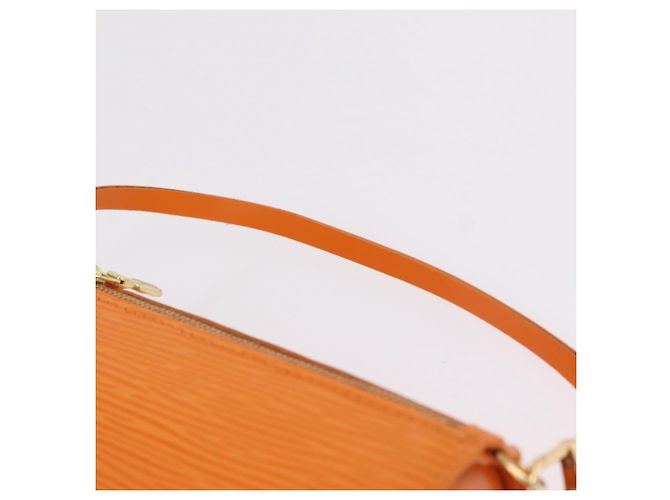 Borsa a mano LOUIS VUITTON Epi Soufflot Orange Mandarin M5222H LV Auth 167753SAM Arancione Grigio - vista 26